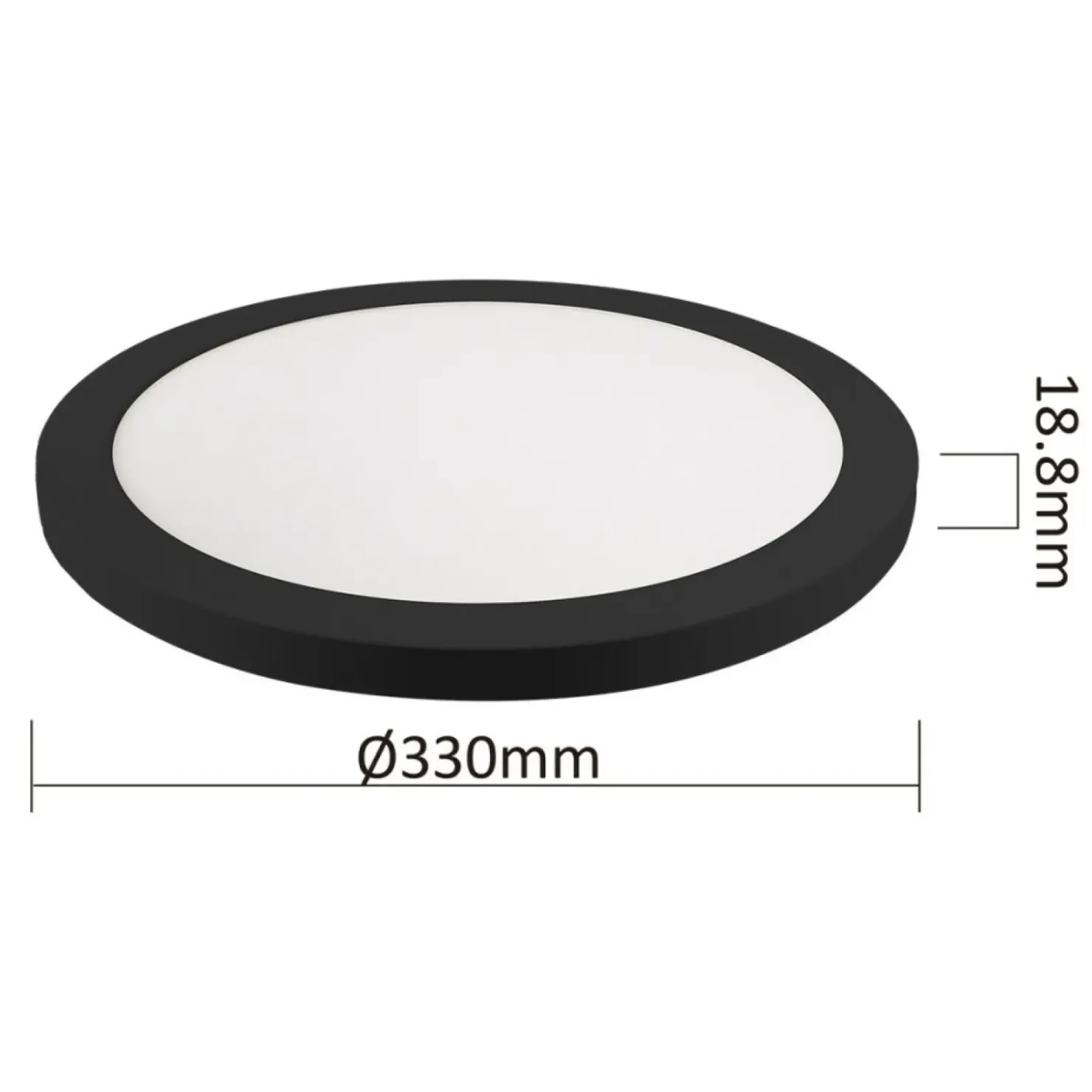 Nowoczesna lampa pod- i natynkowa LP-330/1C 4BK YORK | Kaja*Sklep Kaja Hot