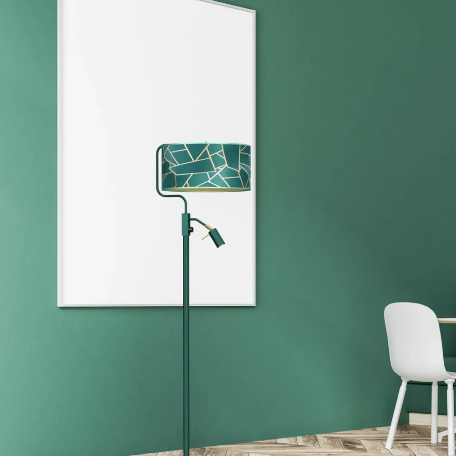 Nowoczesna lampa podłogowa z doświetleniem MLP7582 z serii ZIGGY | Kaja Oświetle*Sklep Kaja Outlet