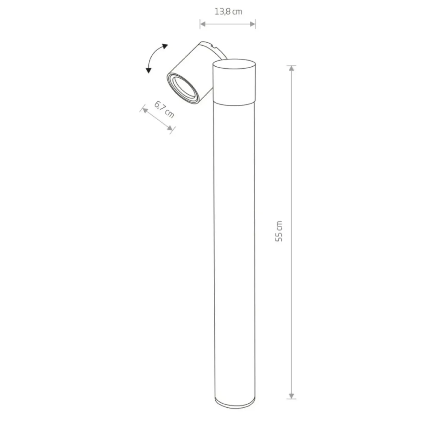 Nowoczesna lampa stojąca ogrodowa, trzonek GU10 8158 | Kaja*Sklep Kaja New