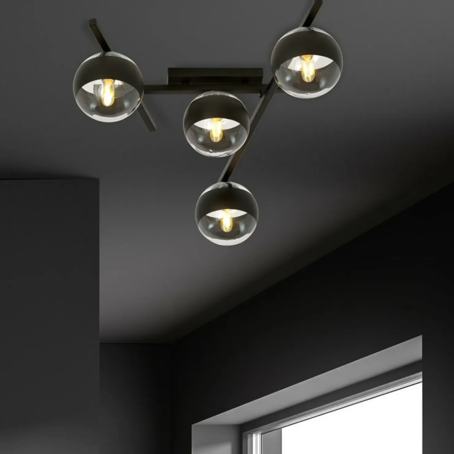 Nowoczesna lampa sufitowa do korytarza 1105/4 SMART | Kaja Oświetlenie*Sklep Kaja Store