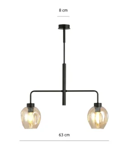 Clearance Sklep Kaja Nowoczesna lampa sufitowa do kuchni 1165/2 LUKKA | Kaja Oświetlenie