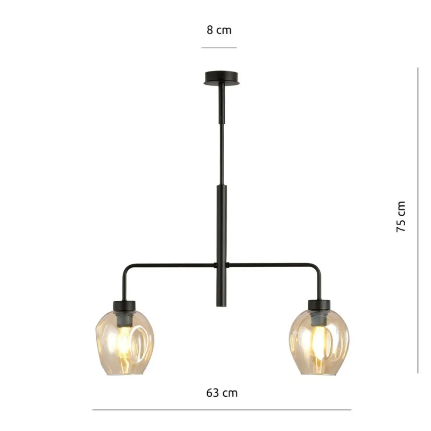 Clearance Sklep Kaja Nowoczesna lampa sufitowa do kuchni 1165/2 LUKKA | Kaja Oświetlenie