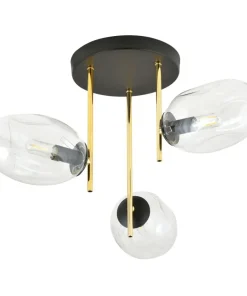 Outlet Sklep Kaja Nowoczesna lampa sufitowa ze zotymi elementami 1273/3 z serii ARGO