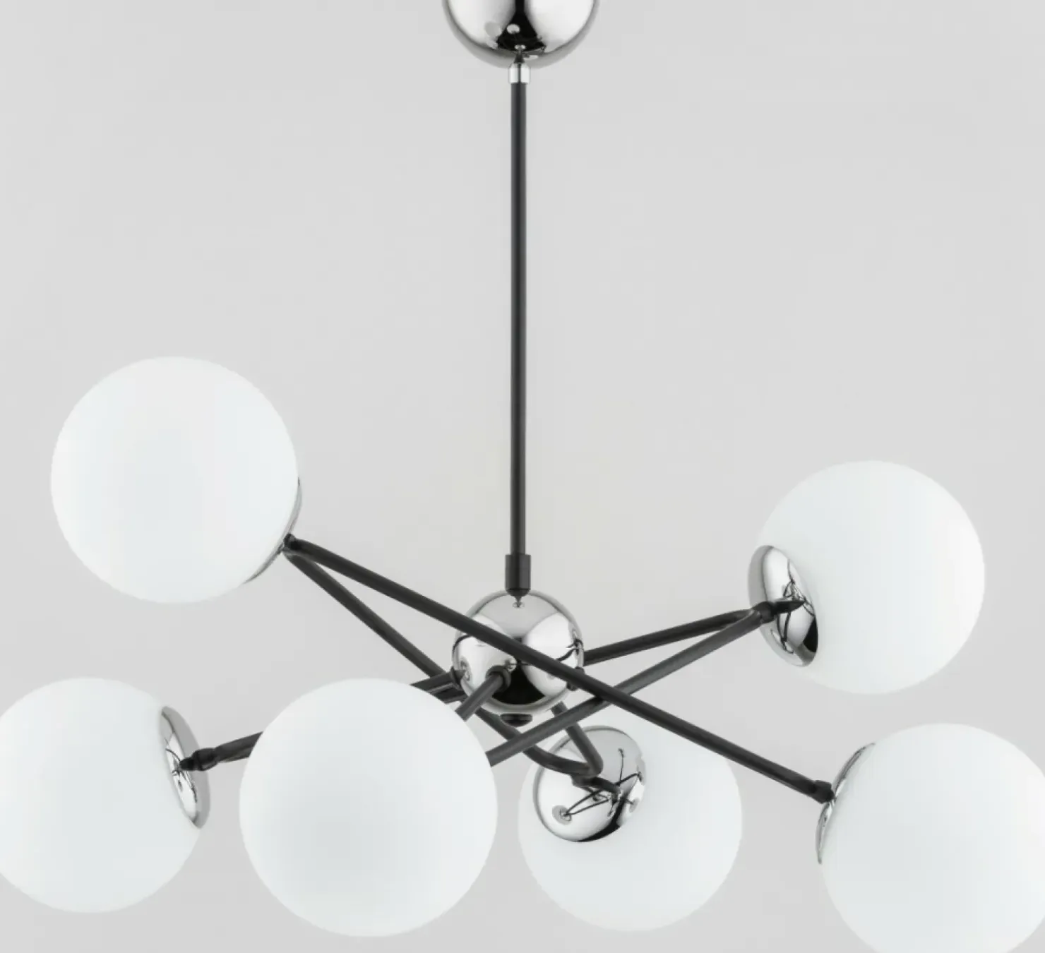 Store Sklep Kaja Nowoczesna lampa sufitowa z elementami z chromu AL 63114 | Kaja