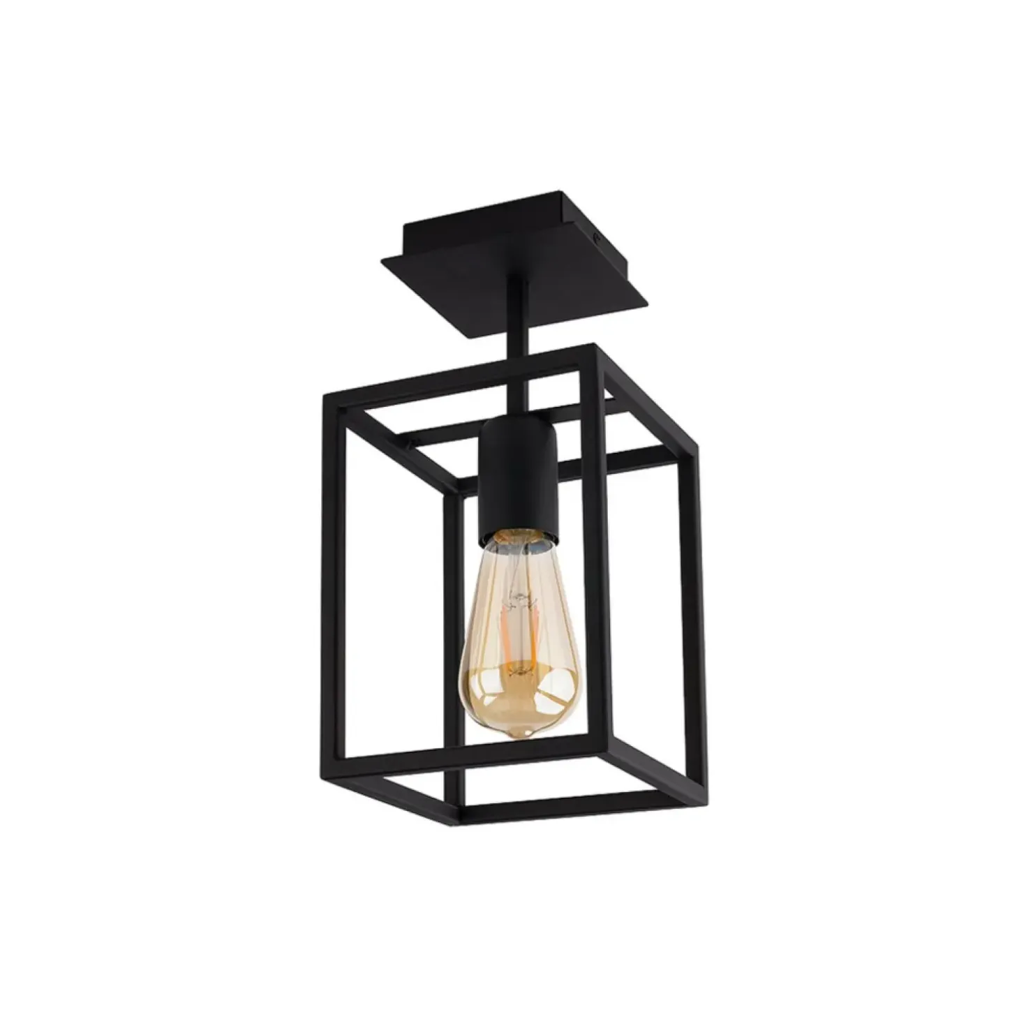 Store Sklep Kaja Nowoczesna lampa sufitowa z m kloszem 9045 | Kaja Oświetlenie czarny