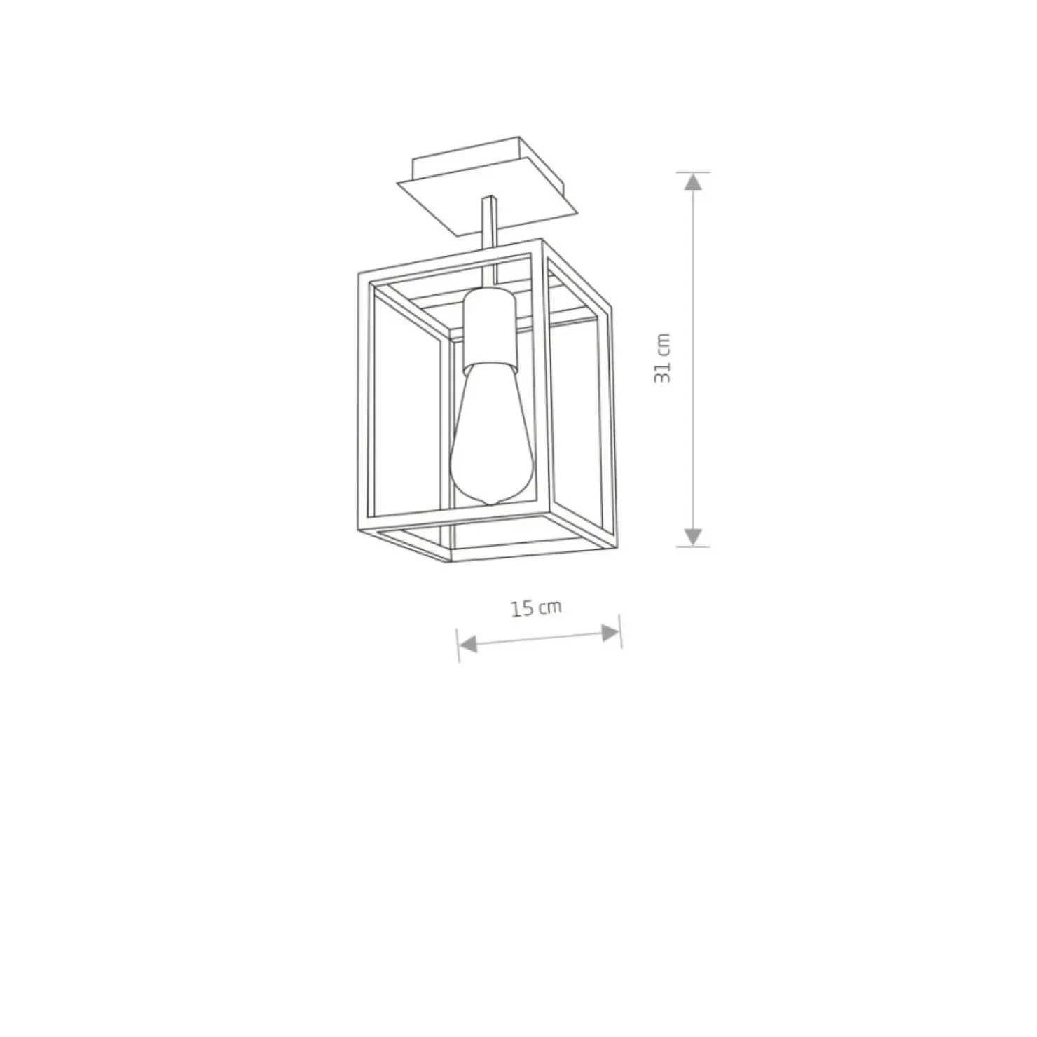 Store Sklep Kaja Nowoczesna lampa sufitowa z m kloszem 9045 | Kaja Oświetlenie czarny