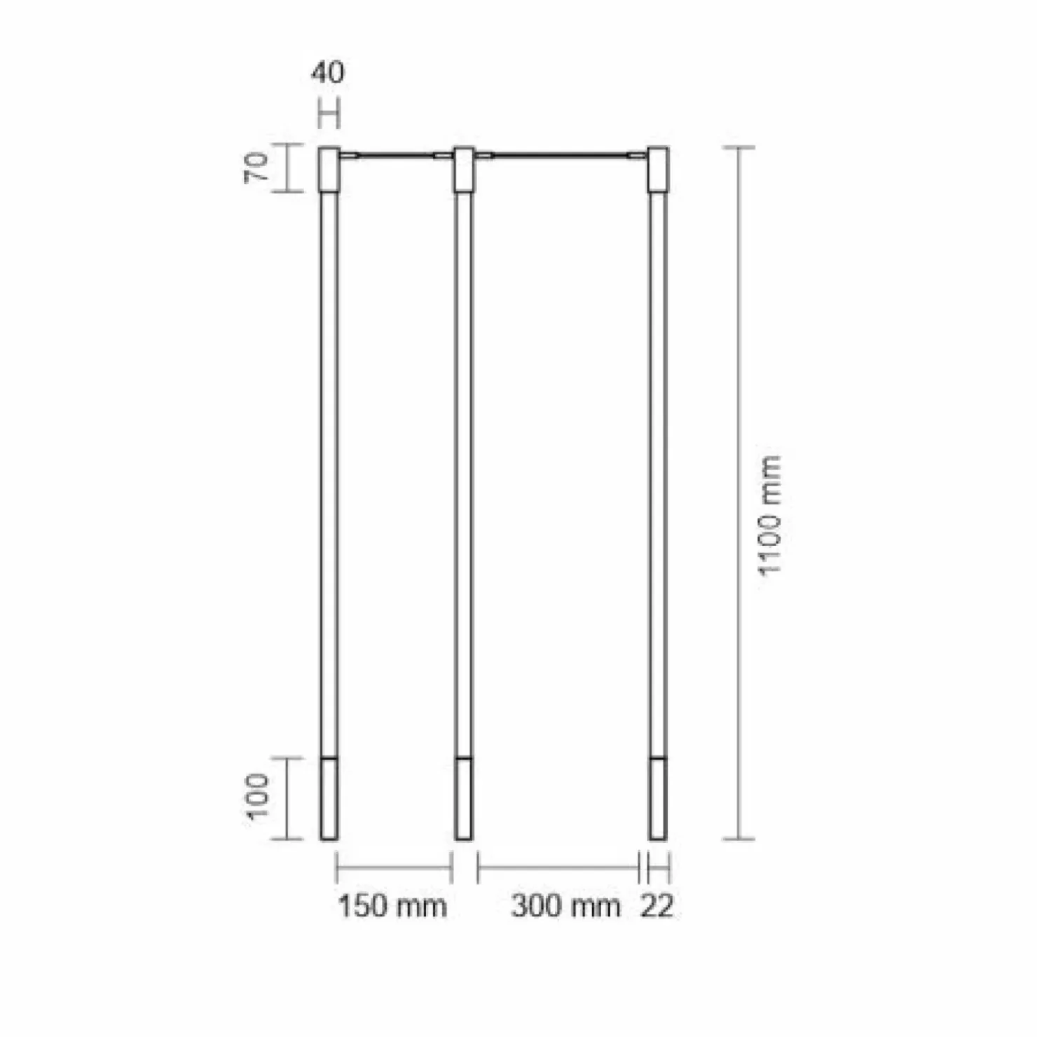 Fashion Sklep Kaja Nowoczesna lampa sufitowa, długie tuby 110cm ANT 9004 ALHA N | Kaja