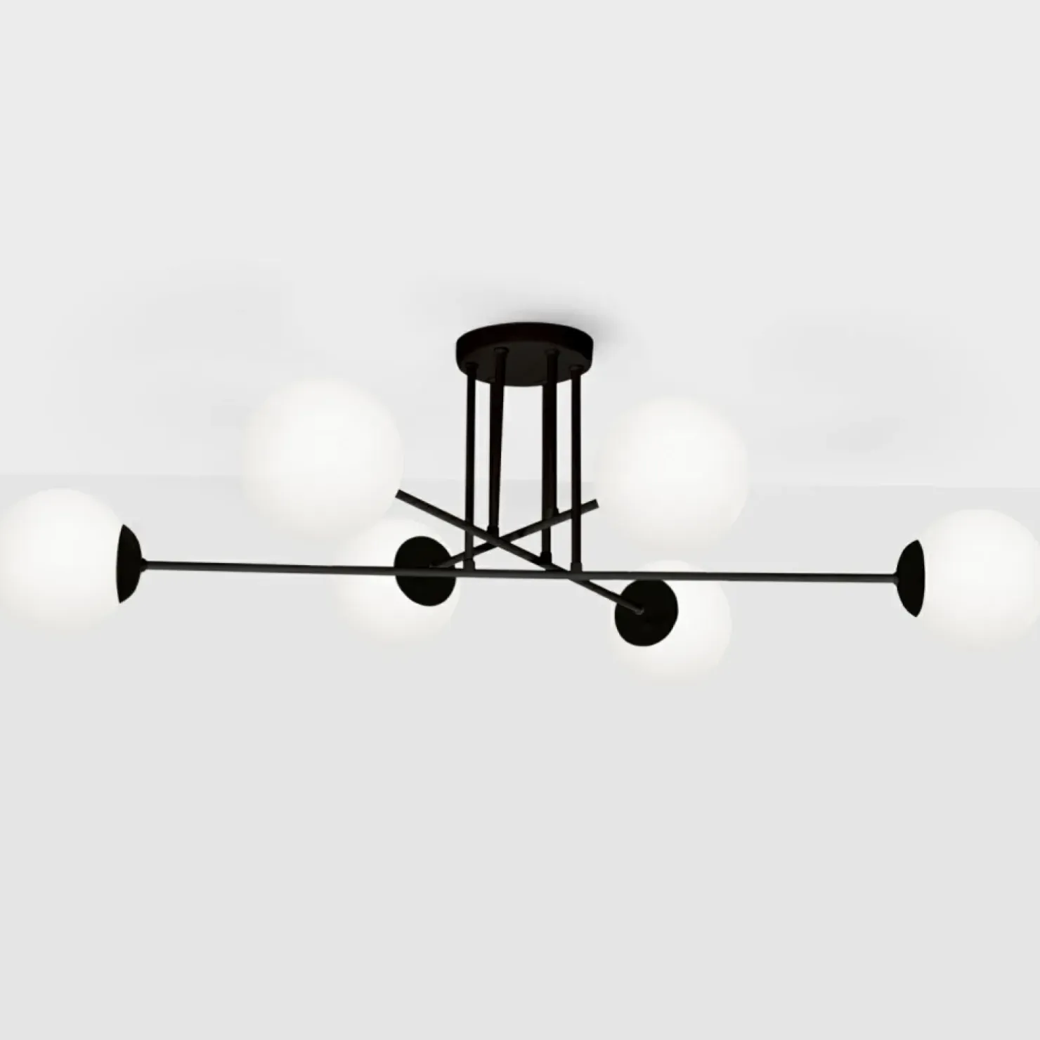 New Sklep Kaja Nowoczesna lampa sufitowa z białymi klaszmi K-4925 | Kaja Oświetlenie