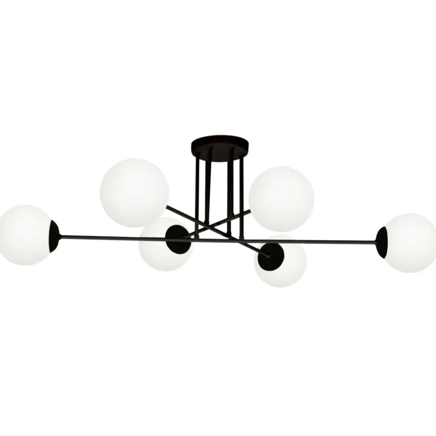 New Sklep Kaja Nowoczesna lampa sufitowa z białymi klaszmi K-4925 | Kaja Oświetlenie