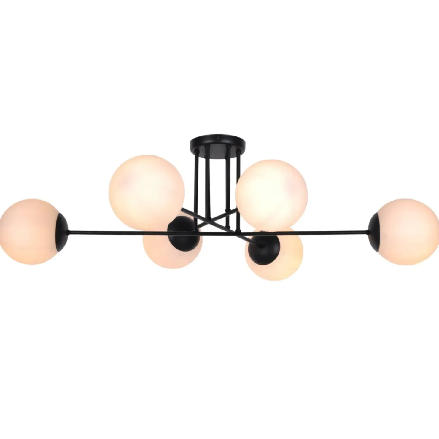New Sklep Kaja Nowoczesna lampa sufitowa z białymi klaszmi K-4925 | Kaja Oświetlenie