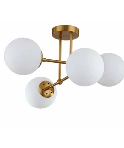Discount Sklep Kaja Nowoczesna lampa sufitowa do sypialni LP-1345/4P GD z serii ROMA