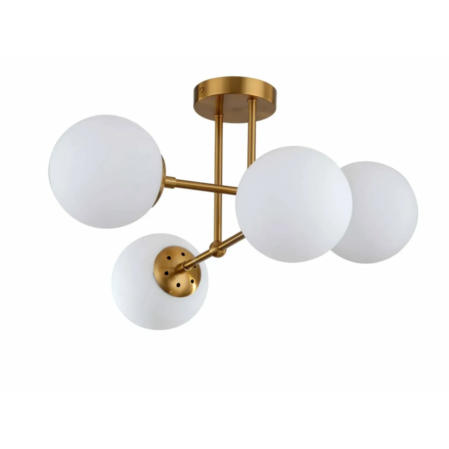 Discount Sklep Kaja Nowoczesna lampa sufitowa do sypialni LP-1345/4P GD z serii ROMA