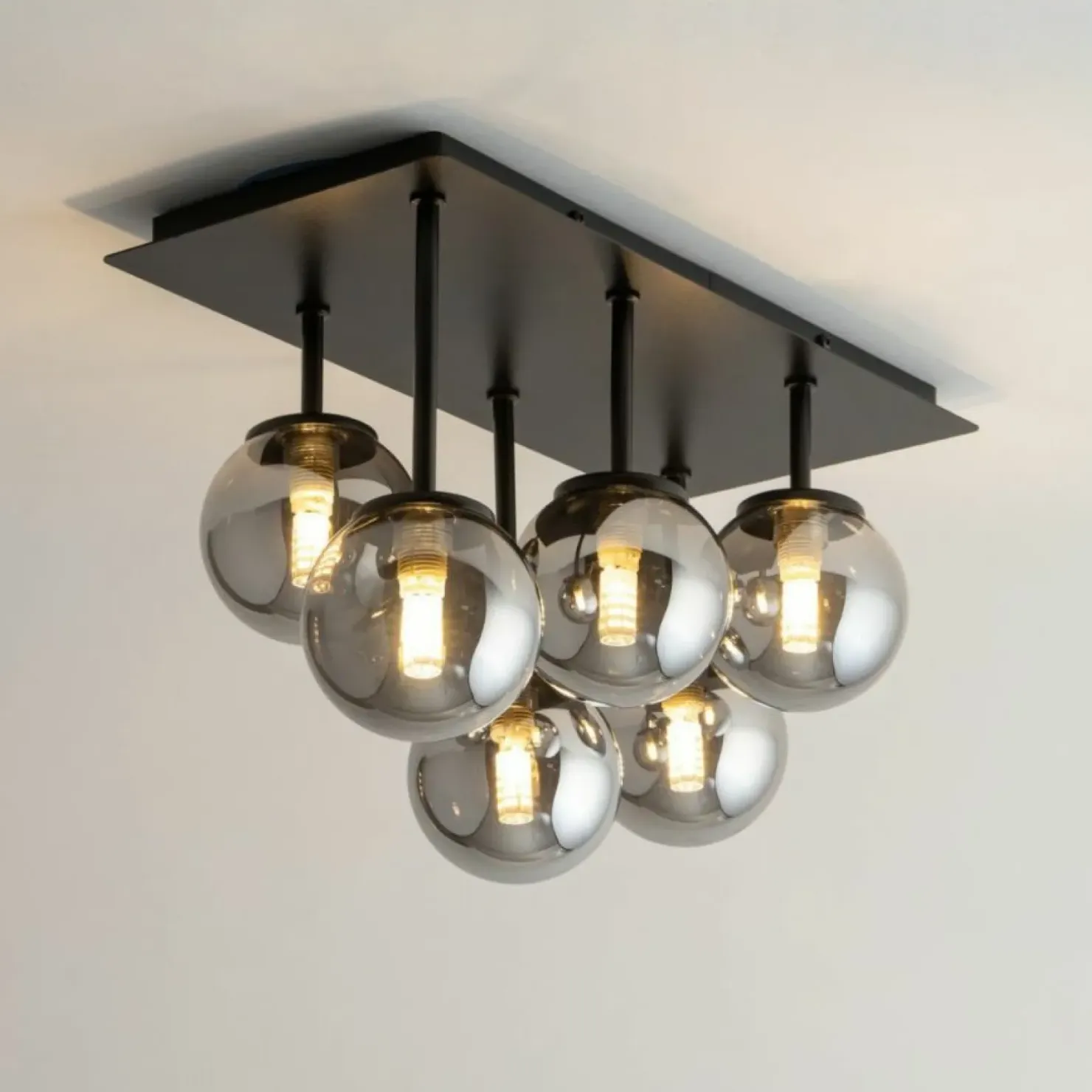 Cheap Sklep Kaja Nowoczesna lampa sufitowa z szarymi kulami SIG 33500 TULIA | Kaja