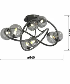 Best Sklep Kaja Nowoczesna lampa sufitowa do salonu WF 9014-805 NANCY | Kaja