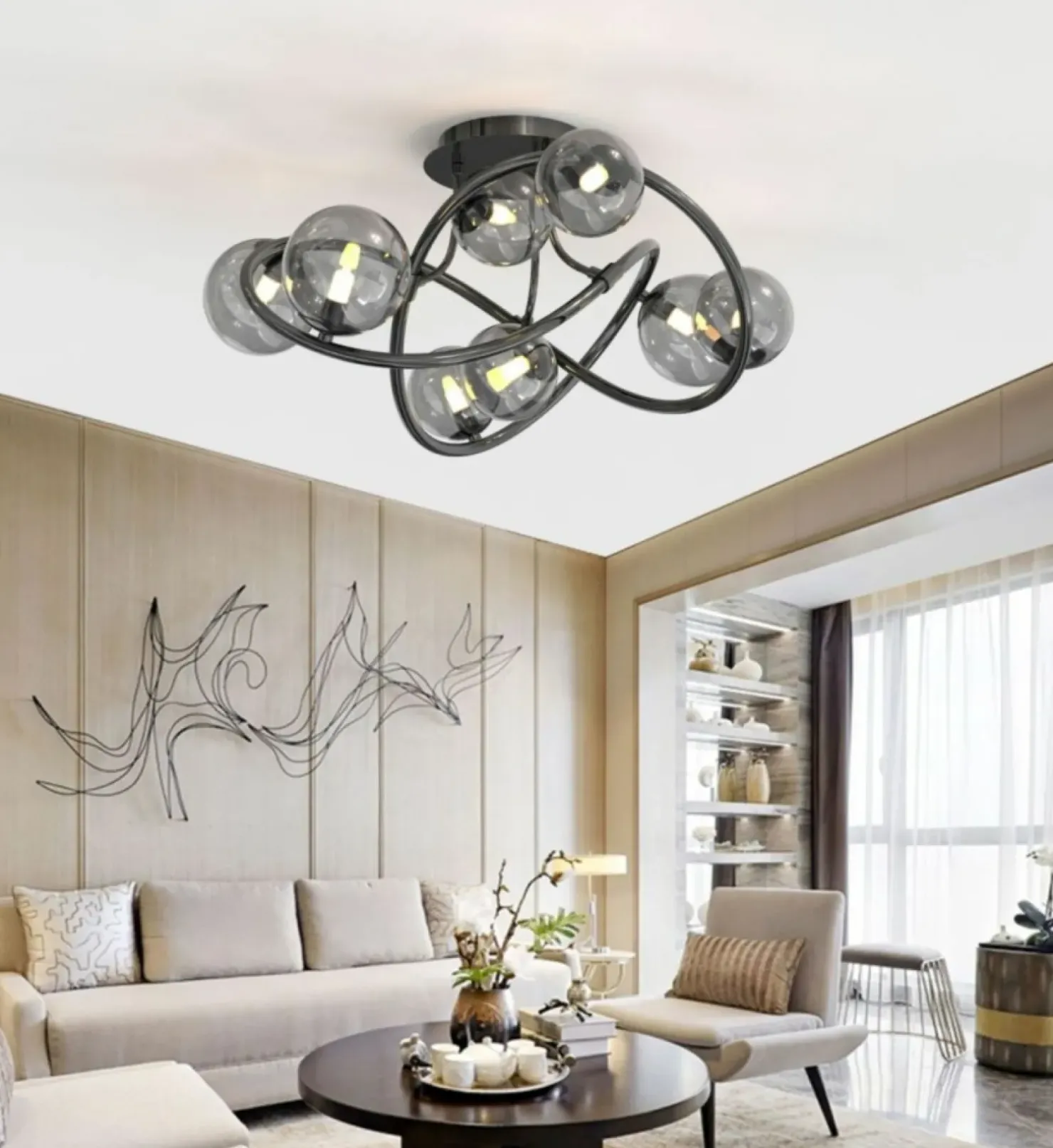 Best Sklep Kaja Nowoczesna lampa sufitowa do salonu WF 9014-805 NANCY | Kaja