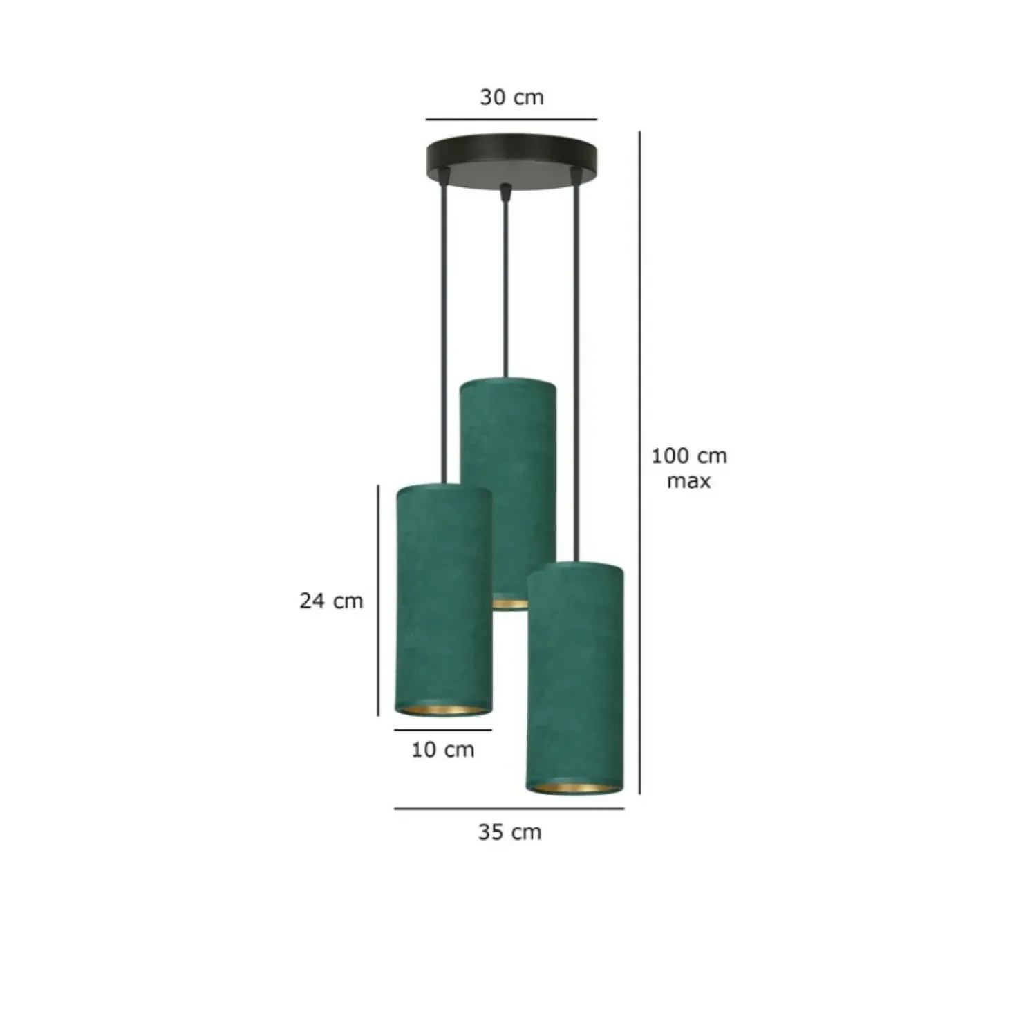 Cheap Sklep Kaja Nowoczesna lampa wisząca do sypialni 1058/3PREM BENTE PREMIUM | Kaja