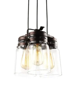 Cheap Sklep Kaja Nowoczesna lampa wisząca, do kuchni K-8004-3 RAVEN | Kaja Oświetlenie brąz