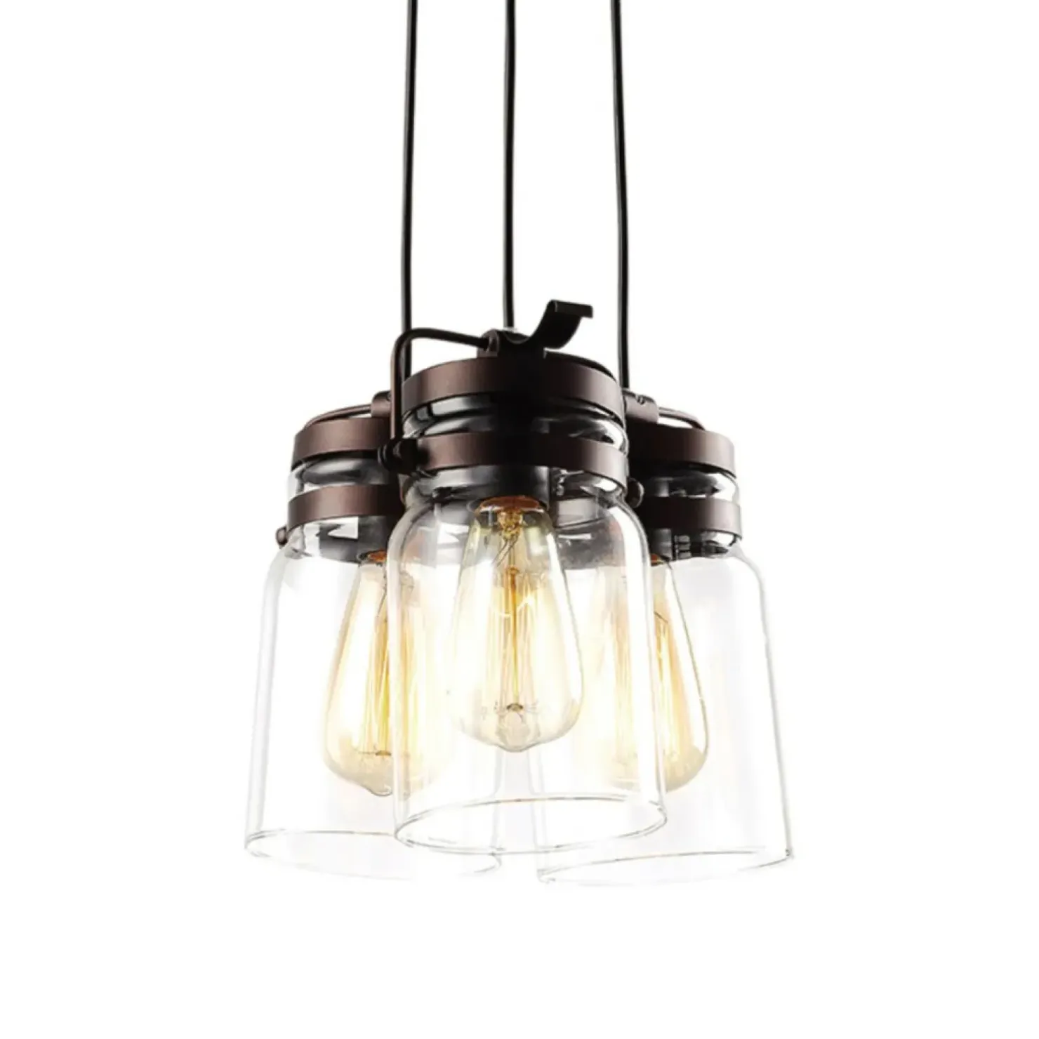 Cheap Sklep Kaja Nowoczesna lampa wisząca, do kuchni K-8004-3 RAVEN | Kaja Oświetlenie brąz
