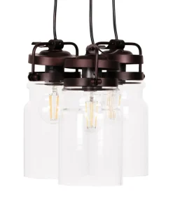 Cheap Sklep Kaja Nowoczesna lampa wisząca, do kuchni K-8004-3 RAVEN | Kaja Oświetlenie brąz