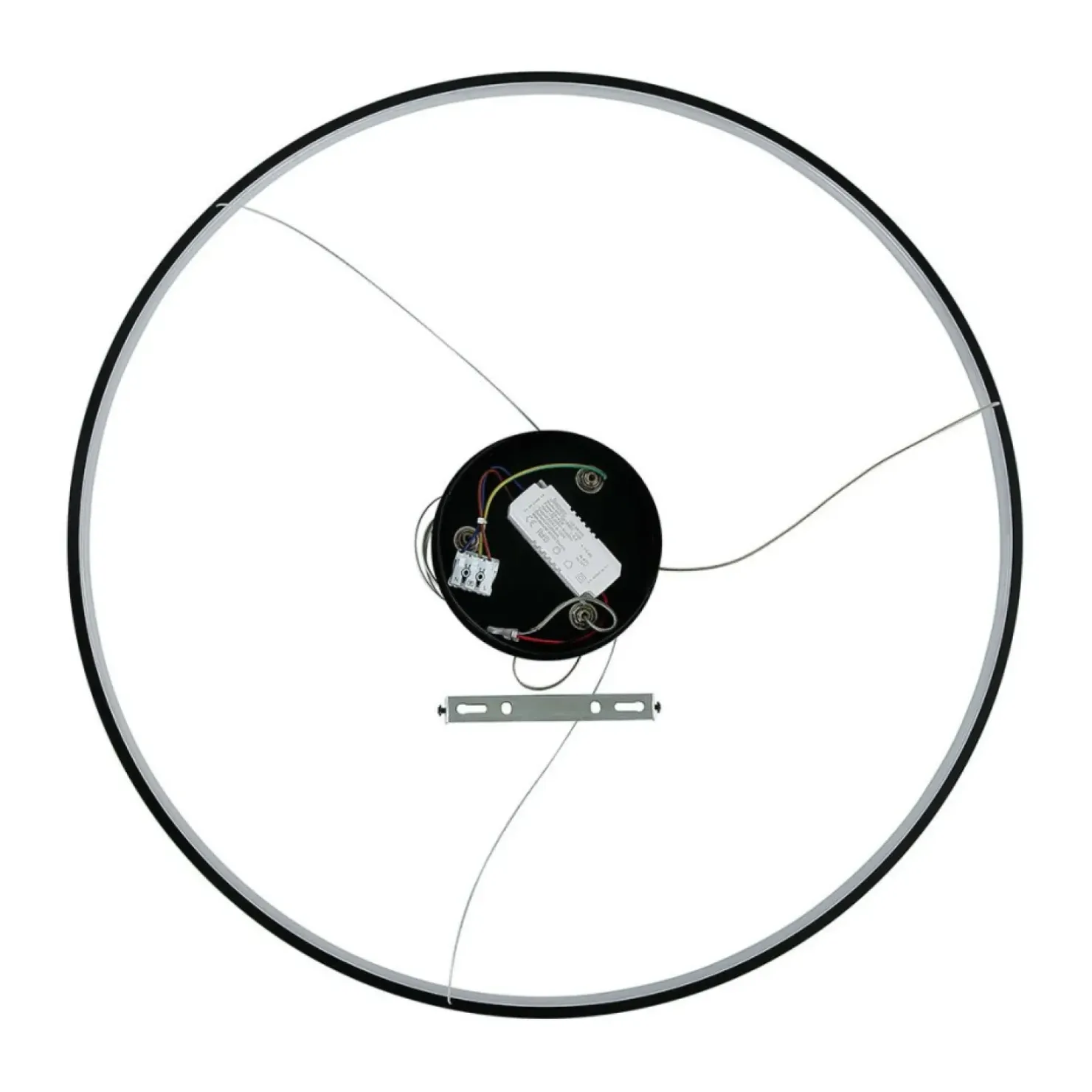 Online Sklep Kaja Nowoczesna lampa wisząca koło ⌀66cm LP-909/1P M BK CCT RING | Kaja