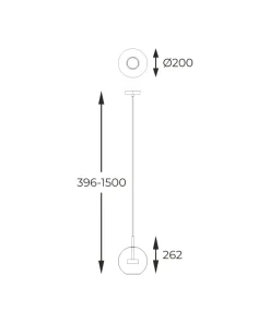 Clearance Sklep Kaja Nowoczesna lampa wisząca nad wyspę P0428-01J-F4AC ENCELADUS | Kaja