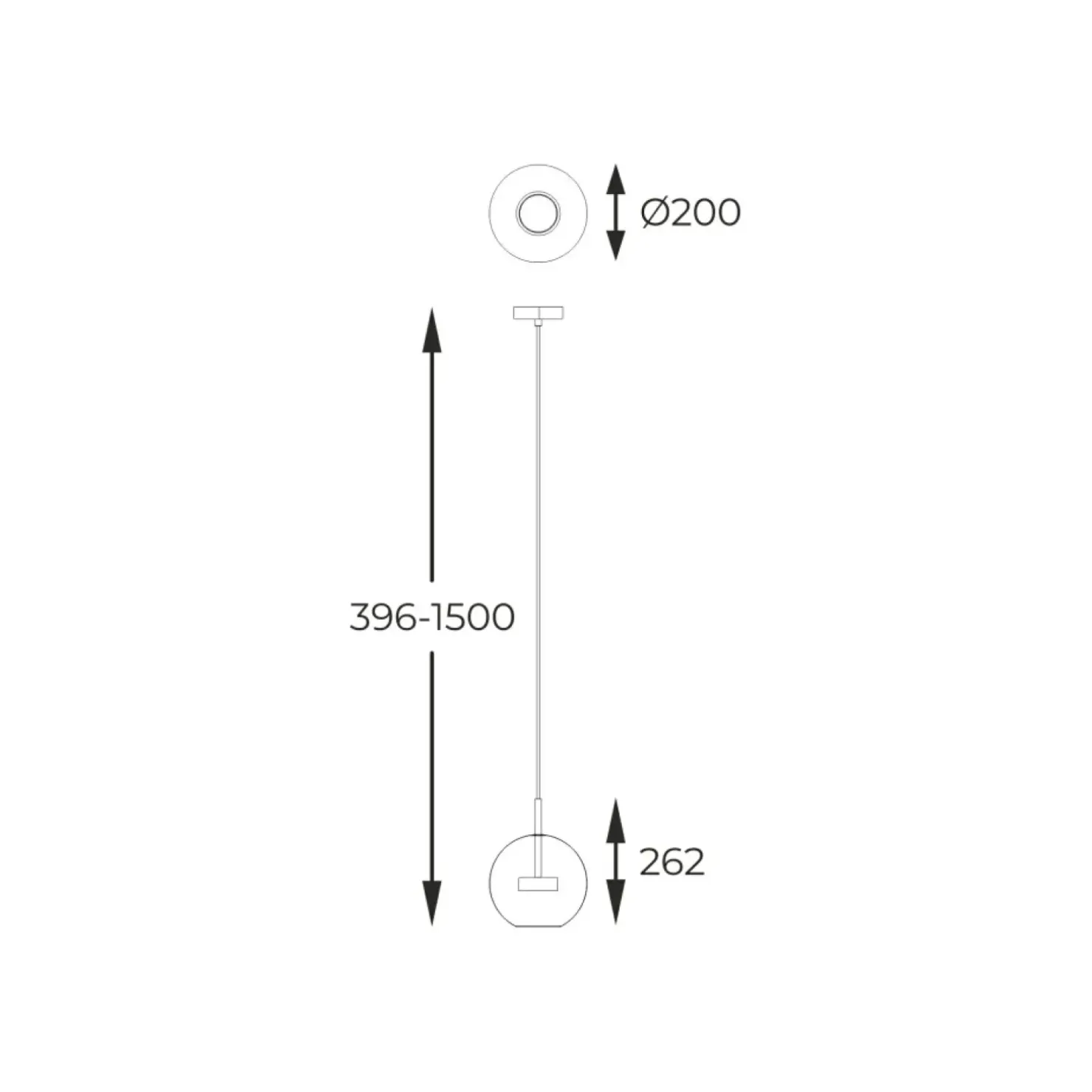 Clearance Sklep Kaja Nowoczesna lampa wisząca nad wyspę P0428-01J-F4AC ENCELADUS | Kaja
