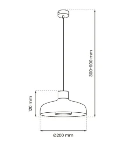 Sale Sklep Kaja Nowoczesna lampa wisząca w stylu industrialnym MLP8819 z serii LINEA | Kaja Oświ