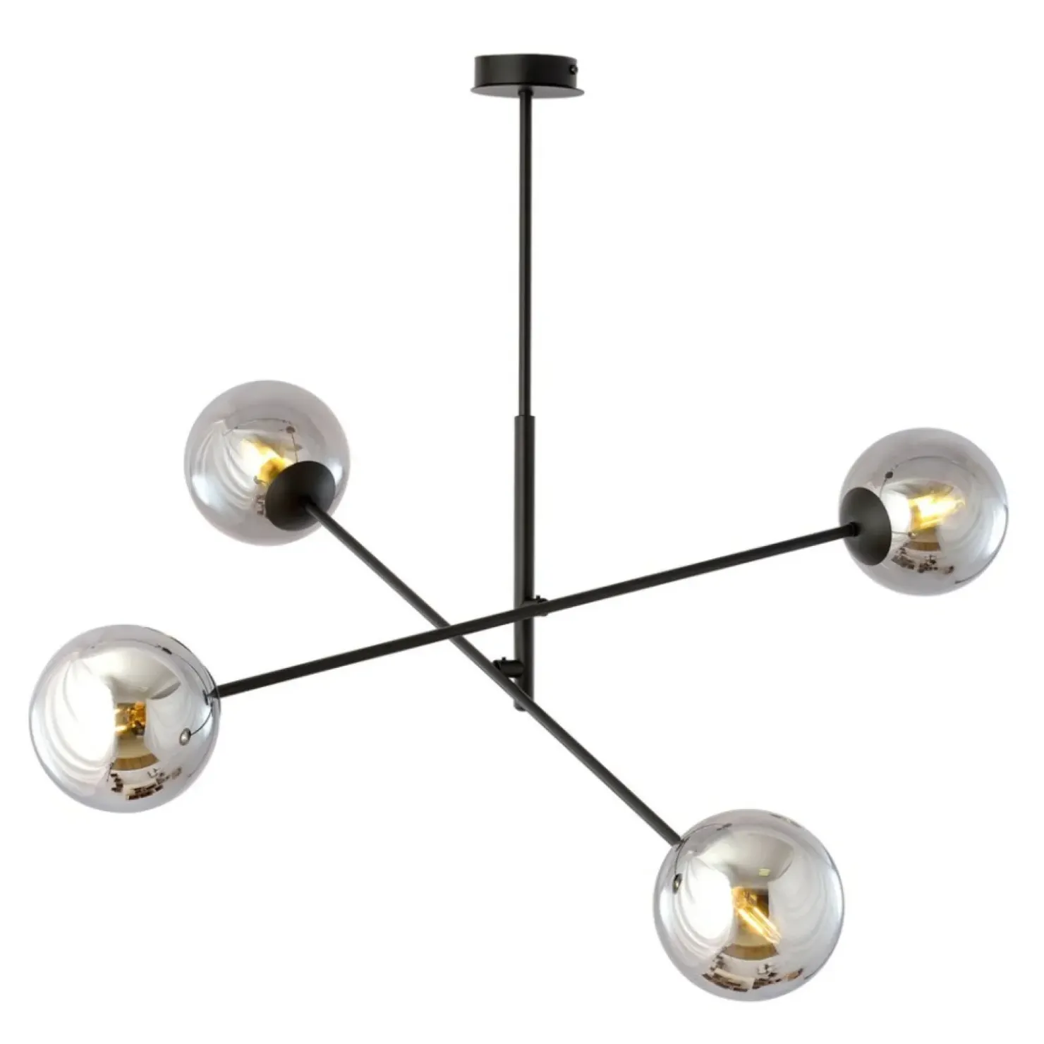Sale Sklep Kaja Nowoczesna lampa wisząca z grafitowymi kloszami 1167/4 LINEAR | Kaja