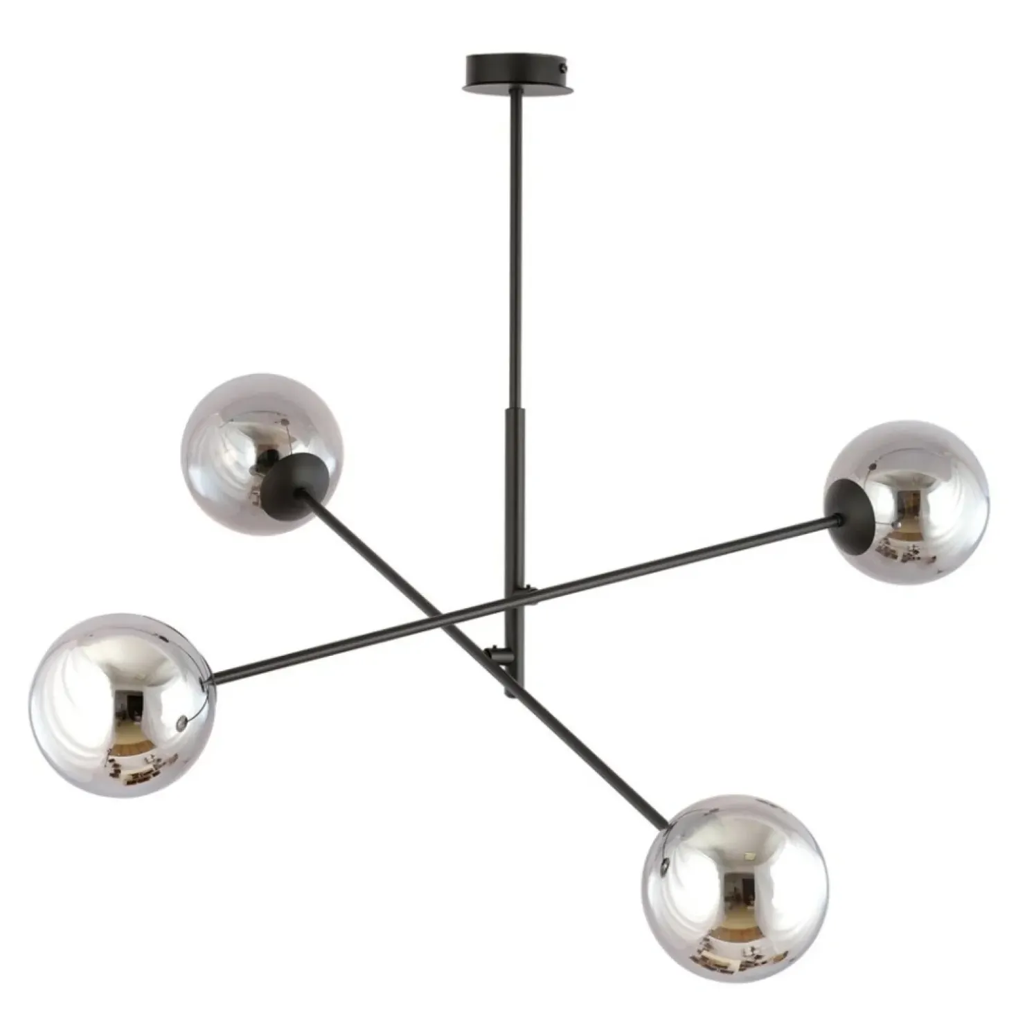 Sale Sklep Kaja Nowoczesna lampa wisząca z grafitowymi kloszami 1167/4 LINEAR | Kaja