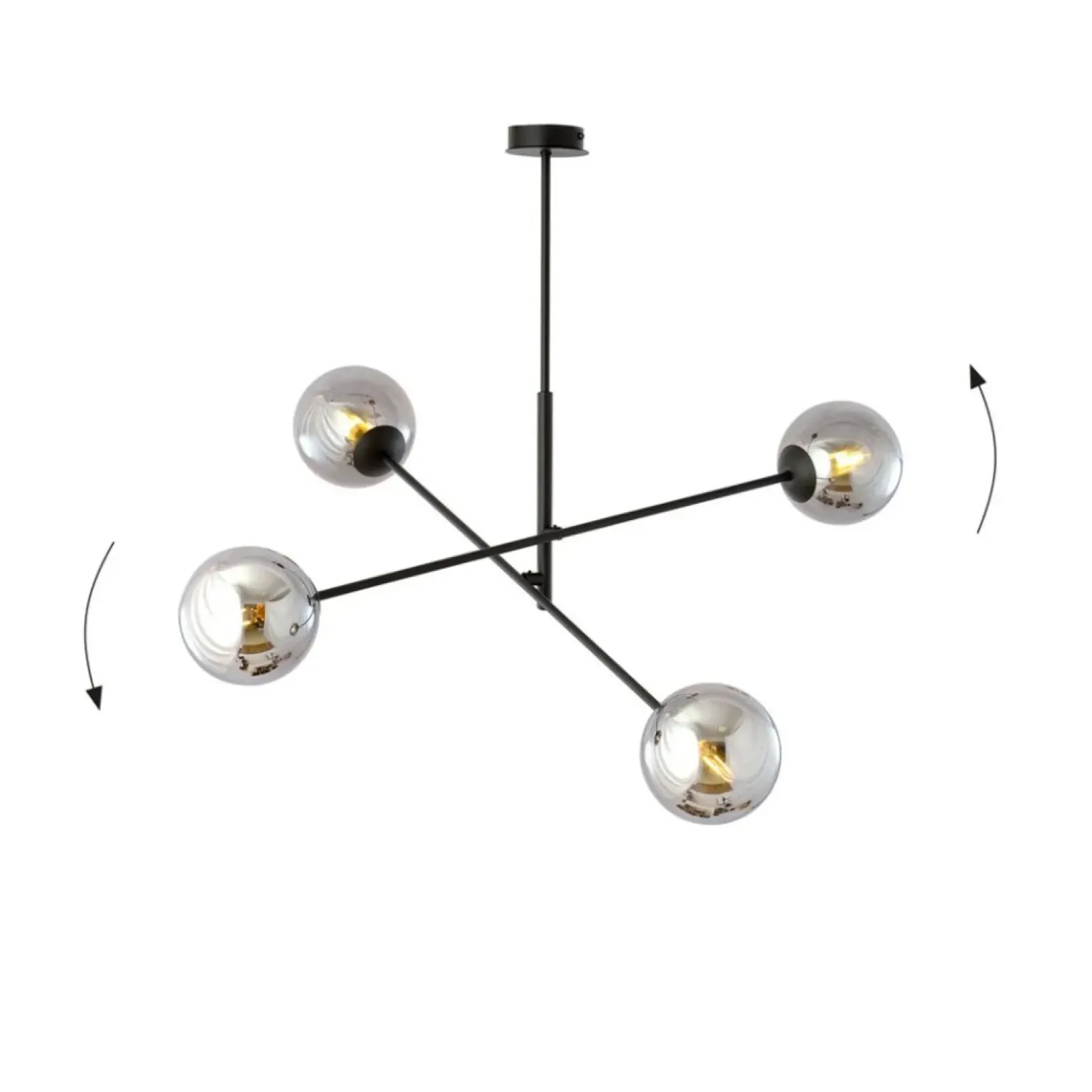 Sale Sklep Kaja Nowoczesna lampa wisząca z grafitowymi kloszami 1167/4 LINEAR | Kaja