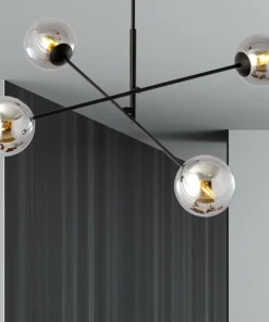 Sale Sklep Kaja Nowoczesna lampa wisząca z grafitowymi kloszami 1167/4 LINEAR | Kaja