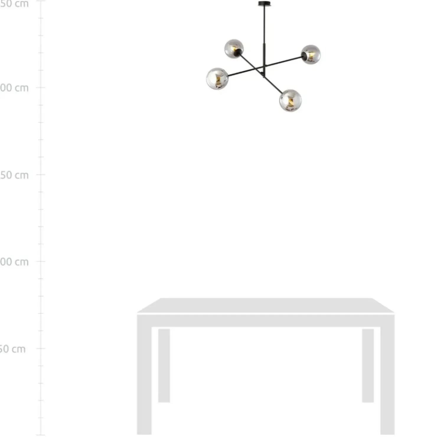 Sale Sklep Kaja Nowoczesna lampa wisząca z grafitowymi kloszami 1167/4 LINEAR | Kaja