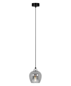 Outlet Sklep Kaja Nowoczesna lampa wisząca z grafitowym kloszem K-5610 z serii NIRA