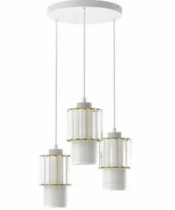 Outlet Sklep Kaja Nowoczesna lampa wisząca z kryształkami MLP8366 BLANCO | Kaja