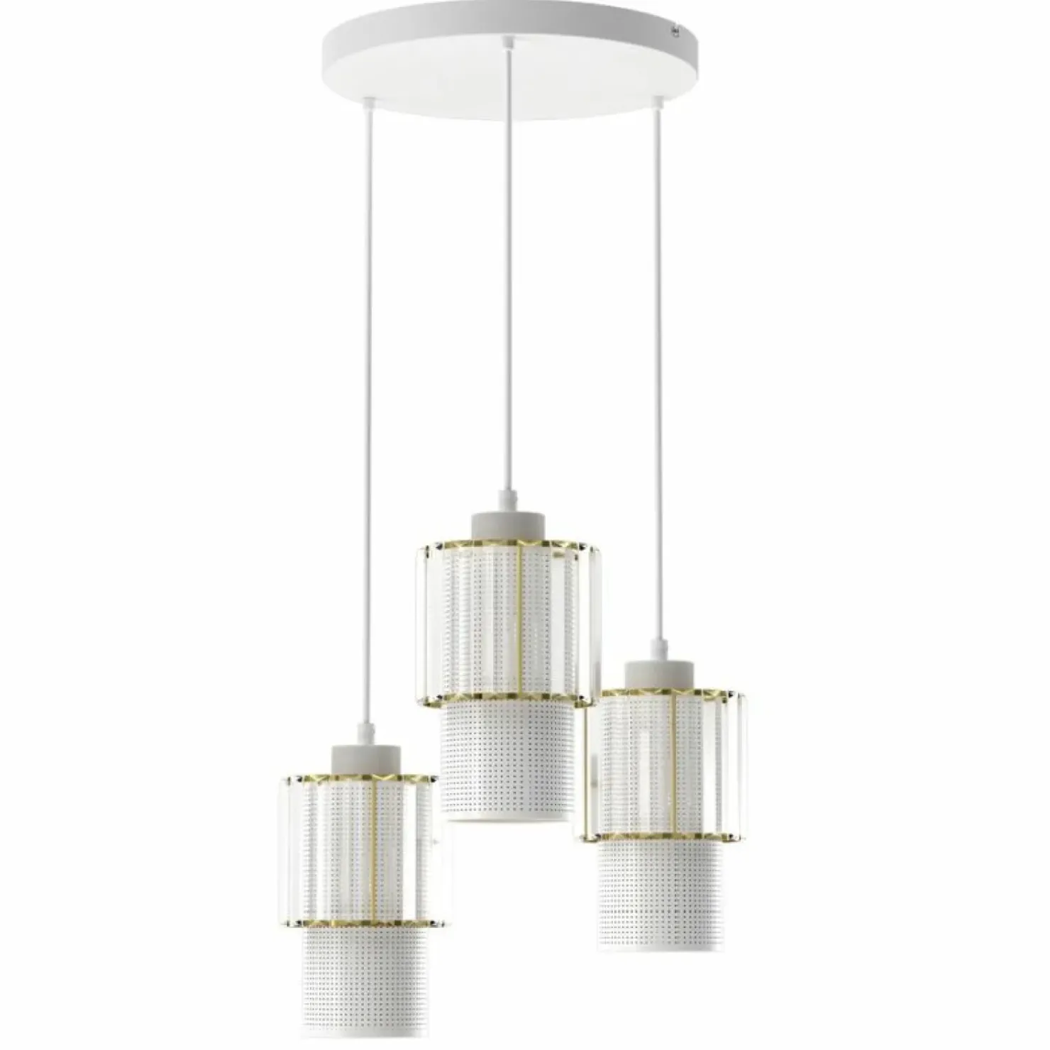 Outlet Sklep Kaja Nowoczesna lampa wisząca z kryształkami MLP8366 BLANCO | Kaja