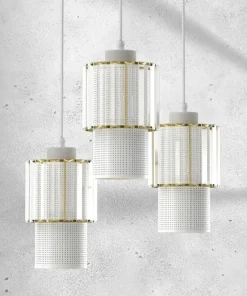 Outlet Sklep Kaja Nowoczesna lampa wisząca z kryształkami MLP8366 BLANCO | Kaja