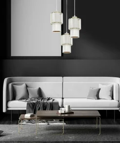Outlet Sklep Kaja Nowoczesna lampa wisząca z kryształkami MLP8366 BLANCO | Kaja