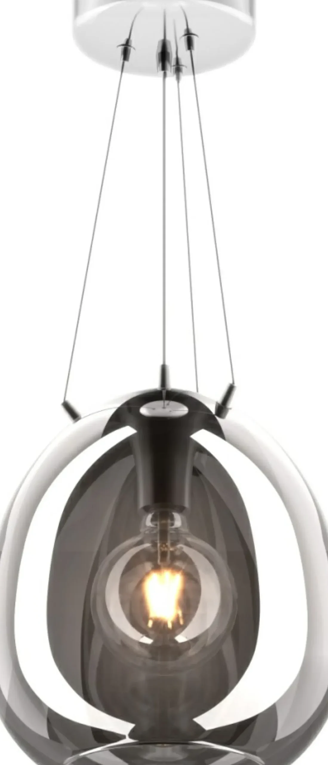 New Sklep Kaja Nowoczesna lampa wisząca z dużym kloszem P19066B-D30 MOON | Kaja
