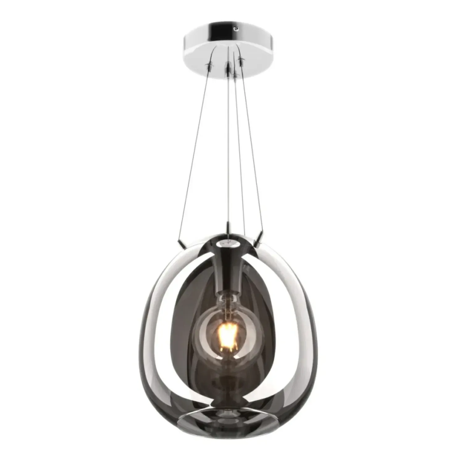 New Sklep Kaja Nowoczesna lampa wisząca z dużym kloszem P19066B-D30 MOON | Kaja