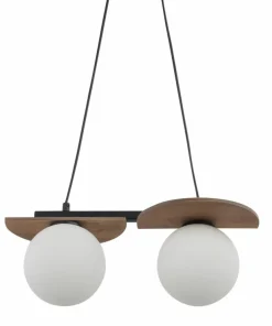 Flash Sale Sklep Kaja Nowoczesna lampa wisząca z dodatkiem drewna SIG 33298 z serii MIRROR