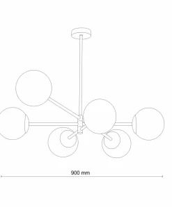 Store Sklep Kaja Nowoczesna lampa wisząca z białymi kloszami TK 4732 z serii SARIUS