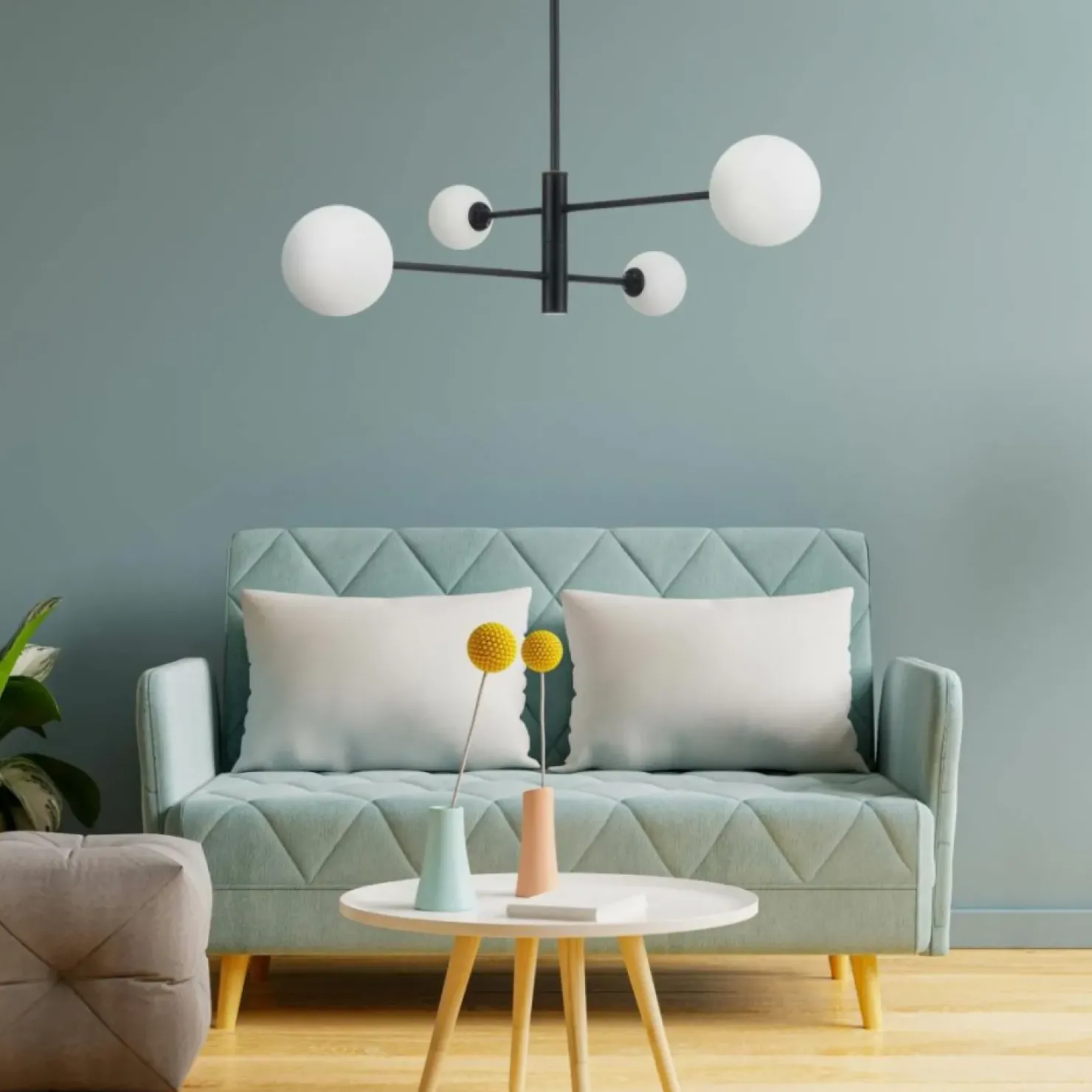 Store Sklep Kaja Nowoczesna lampa z obrotowymi ramionami LP-002/4P BK z serii DORADO