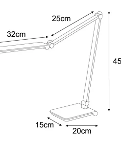Nowoczesna lampka biurkowa z przegubami K-BL1121 z serii RICO*Sklep Kaja New