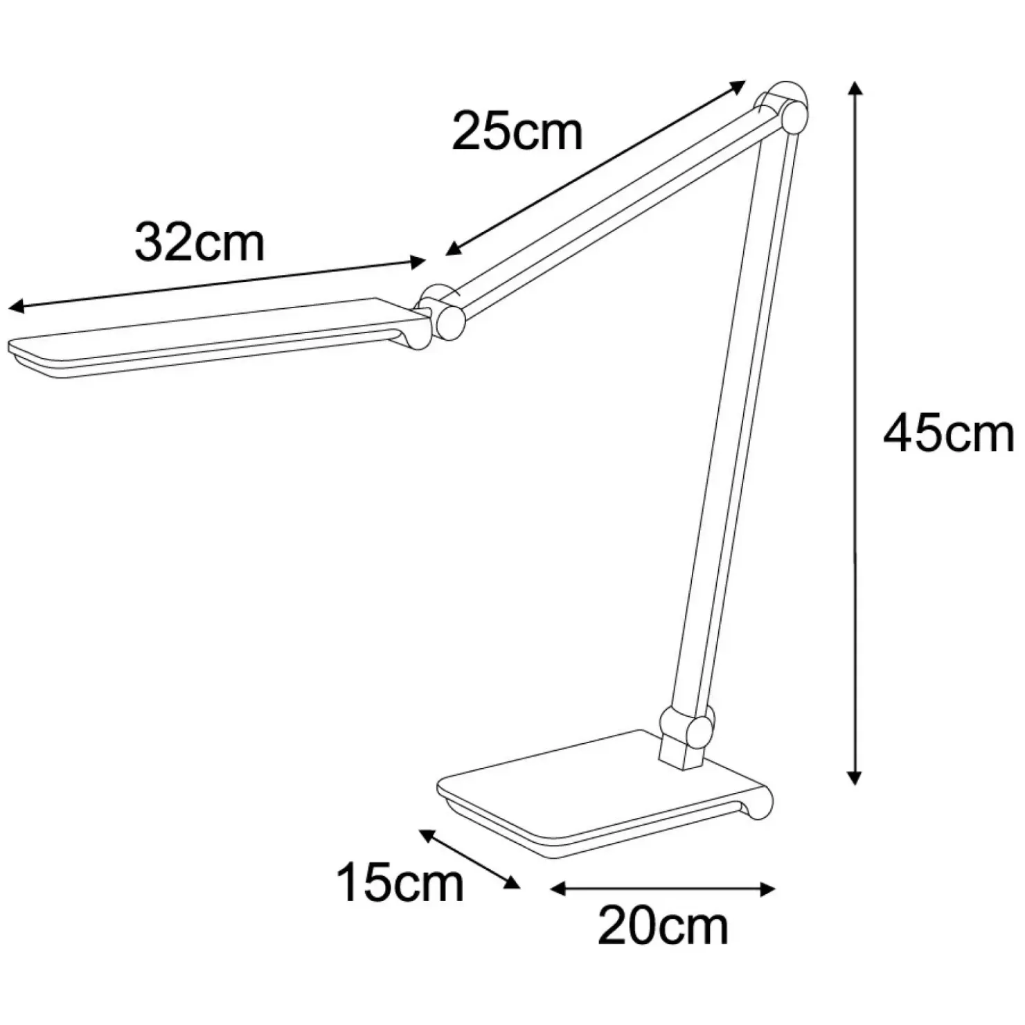 Nowoczesna lampka biurkowa z przegubami K-BL1121 z serii RICO*Sklep Kaja New