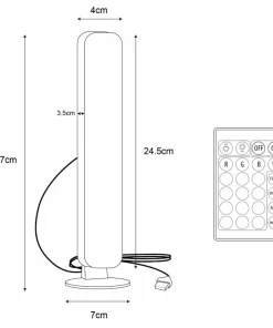 Nowoczesna lampka nocna LED, kolorowe światło ZM 87308 TORP | Kaja*Sklep Kaja Online