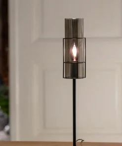Nowoczesna lampka stołowa z dymionym kloszem 108559 z serii TORCIA*Sklep Kaja Flash Sale