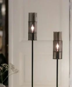 Nowoczesna lampka stołowa z dymionym kloszem 108559 z serii TORCIA*Sklep Kaja Flash Sale