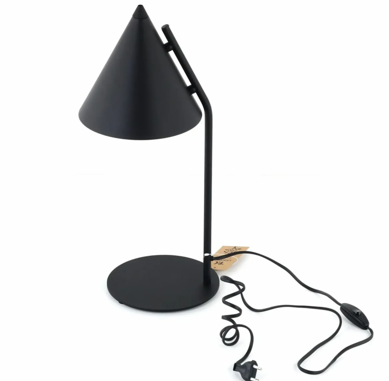 Nowoczesna lampka stołowa - stożek TK 16009 CONO BLACK | Kaja*Sklep Kaja Sale