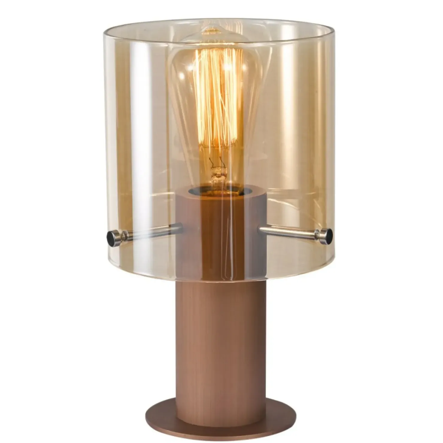Nowoczesna lampka z miodowym kloszem MT17076-1A JAVIER | Kaja*Sklep Kaja Discount