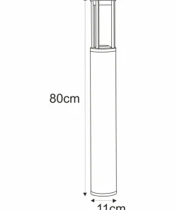 Nowoczesna, ledowa lampa ogrodowa K-8139 80cm UBBE | Kaja Oświetlenie*Sklep Kaja Best